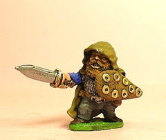 Q12 Dwarf: Hooded Fighter with Sword