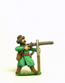 RNC6 16-17th Century Cossacks: Musketeers with 2 Handed Axe in Uniform, firing