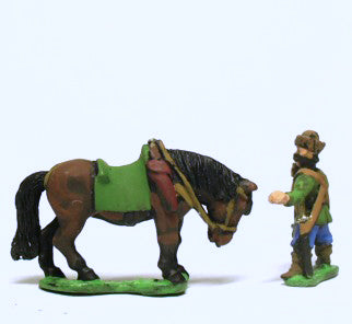 RPP17a 16-17th Century Polish: Dragoon horseholders & Horses