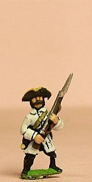 SYF4 Seven Years War French: Grenadier advancing in Tricorne
