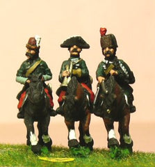 SYP29 Seven Years War Prussian: Command: 2 Lancer Officers & Trumpeter