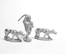 XINC1 Inca: Two Dog Handlers with 8 Dogs