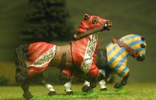 H24 Horses: Medieval, Barded: Walking, head variants