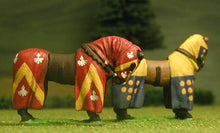 H25 Horses: Medieval, Barded: Halted, head variants