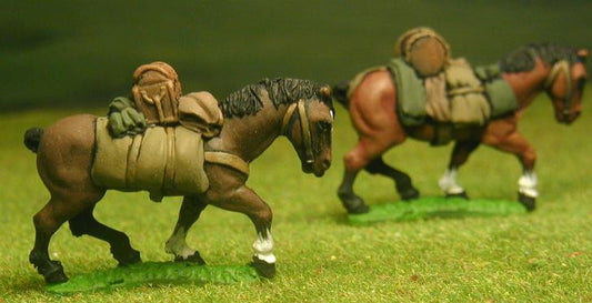 28mm Horses & Mounts: Pack Horses, Mules & Other Animals – Essex Miniatures