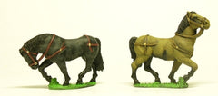 H56 Horses: Roman: Early Roman & Middle Imperial, walking, head variants