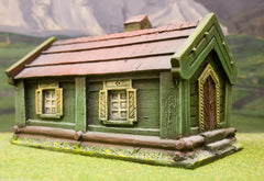 ZX9 Pre-Painted Eastern European Long House / Meeting House (25mm scale)
