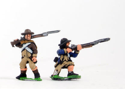 INA7 AWI American: Infantry in ragged and torn uniforms