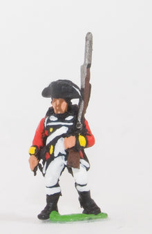 INB3 AWI British: Line Infantry advancing with shouldered Musket