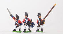 INB8 AWI British: Command: Grenadier Officer, Standard Bearer & Drummer