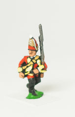 SYBR3a Seven Years War British: Grenadier Advancing, Musket upright, variants
