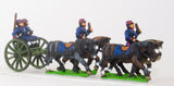 KOE1 French foot artillery limber with four horses, two drivers, two gunners