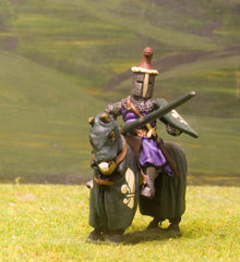 M1e Later Medieval: Mounted Knight c.1325 in Great Helm with Duck Crest