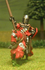 M24a Mounted Knight c.1370 in short Surcoat, Plate Armour & Great Helm