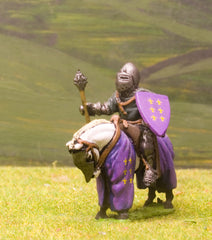 M3e Later Medieval: Mounted Knight c.1360 in Conical Helm with closed visor