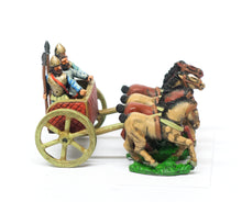 MPA81 Carthaginian: 4 horse Chariot with driver & two javelinmen