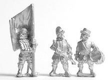 MER114 English 1559-1605AD: Command: Foot Officer, Standard Bearer & Drummer