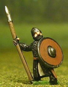 MER34 Late Medieval: Isleman / Galloglaich in Mail Coat with Round Shield & Spear
