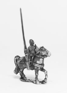 MER1a Late Medieval: Knights, 1360-1390AD in Bascinets & Jupon with Lance & Shield, on Unarmoured Horse