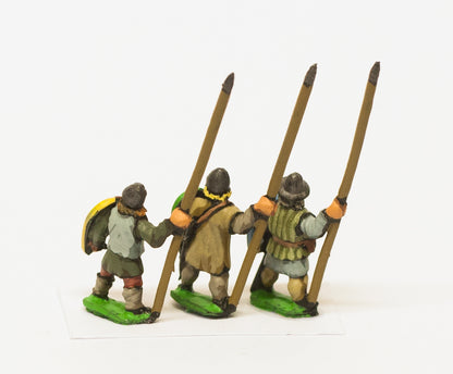 MID32 Medium Infantry in assorted helms with Long Spear & Kite Shield
