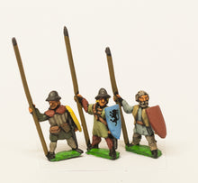 MID34 Medium Infantry in assorted helms with Long Spear & Large Shield