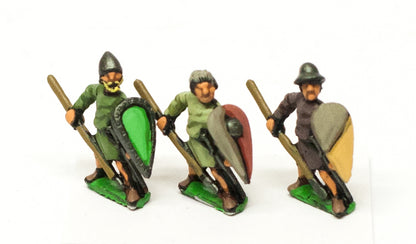 MID39 Light / Medium Spearmen with Kite Shield & assorted helms