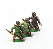 MID39 Light / Medium Spearmen with Kite Shield & assorted helms