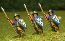 MID40 Light / Medium Spearmen with Large Shield & kettle helms