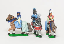 MER53c Early Renaissance: Command: King / General & two Mounted Ladies 1450-1500AD