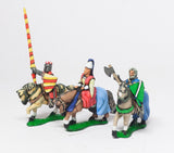 MID67d Command: Mounted Lady with two Bodyguards 1150-1300AD