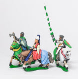 MID68e Command: Mounted Lady with two Bodyguards 1300-1360AD