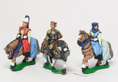 MID69d Command: King / General & two Mounted Ladies 1360-1420AD