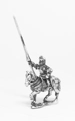 MER7a Late Medieval: Knights, 1400-1430AD, in Full Plate & Great Helm with Lance on Unarmoured Horse