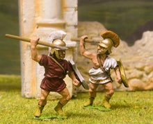 MP46 Peltast attacking in Assorted Helmets