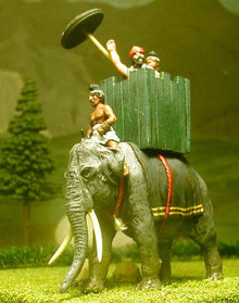 MP54 General in howdah w/ driver & umberella holder for mounting on E1