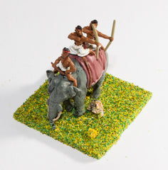MEPA37 Classical Indian: Elephant with driver & two archers
