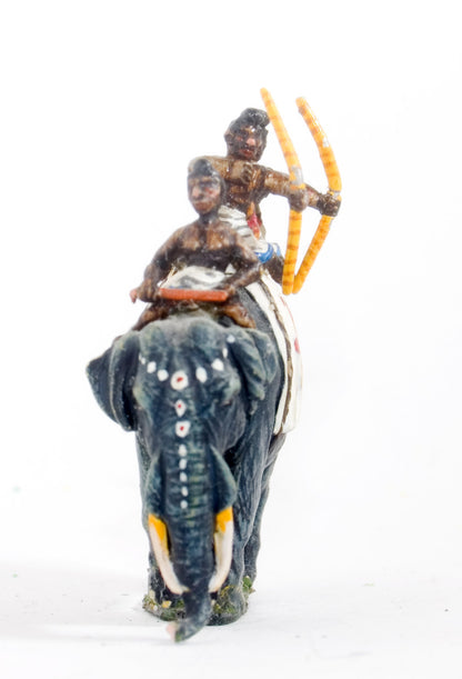 MEPA37 Classical Indian: Elephant with driver & two archers