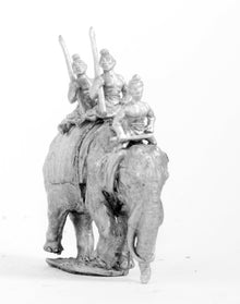 MEPA38 Classical Indian: Elephant with driver & two javelinmen