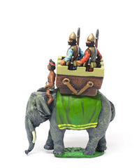 MEPA82 Carthaginian: Indian Elephant with driver & two javelinmen in howdah