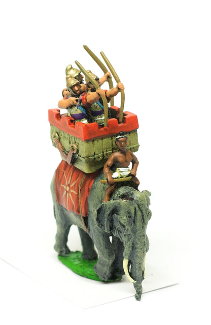 MEPA91 Seleucid: Elephant & driver with three archers in howdah