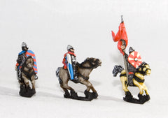 NA1 Frankish, Breton or Norman: Command: Mounted General, Standard Bearer & Noble