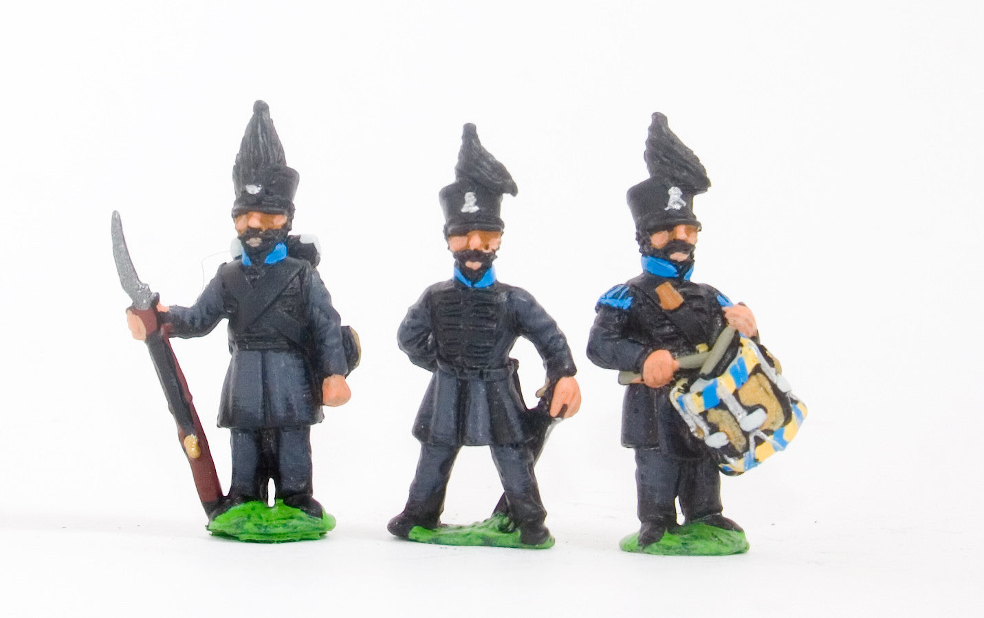 NBB3 Brunswick: Command: Officer, Drummer & NCO – Essex Miniatures