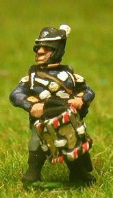 NDG10 Dutch Belgian 1814-15: Command: Belgian Officer, Standard Bearer & Drummer