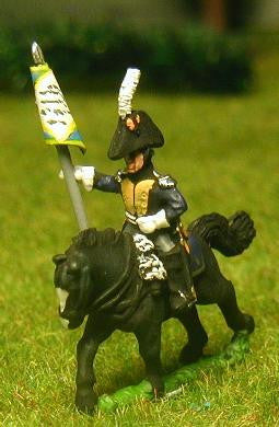NDG12 Dutch Belgian 1814-15: Command: Carabinier Officer, Standard Bearer and Trumpeter