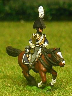 NDG12 Dutch Belgian 1814-15: Command: Carabinier Officer, Standard Bearer and Trumpeter