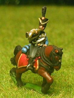 NDG14 Dutch Belgian 1814-15: Command: Hussar Officer, Standard Bearer & Trumpeter