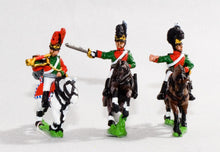 NV19 Bavarian 1805-14: Command: Cheveau Leger Officer, Standard Bearer & Trumpeter