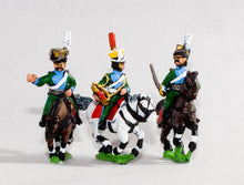 NV23 Bavarian 1805-14: Command: Lancer Officer, Standard Bearer & Trumpeter