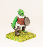 FAN36 Scaley Orc: with Club and Shield
