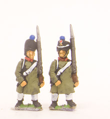 PN19 French: Line Fusilier in Greatcoat, advancing